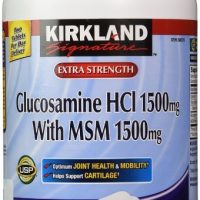 Kirkland Signature Extra Strength Glucosamine HCI 1500mg, With MSM 1500 mg, 375-Count Tablets
