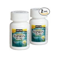 Kirkland Low Dose Aspirin 81 mg. Hộp 2 lọ x 365 viên.